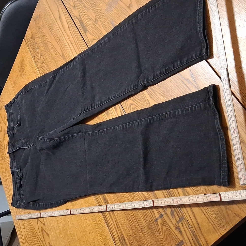 NYDJ Jeans 10 Womens BLACK Preowned MARILYN STRAIGHT Used